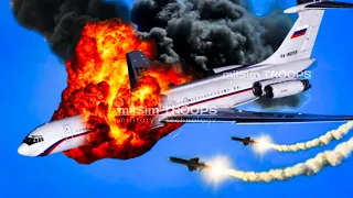 13 minutes ago, a Russian IL-62 aircraft carrying 79 special forces troops was blown up by NATO