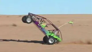 Kid does awesome sandrail wheelie at Glamis Dunes.