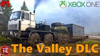 SpinTires MudRunner Xbox One: Let's Play THE VALLEY! NEW DLC GAMEPLAY! NEW MAP EXPLORATION