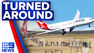 Qantas flight to Perth forced to turn back to Melbourne | 9 News Australia