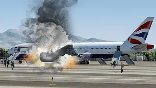 Bursting into Flames Before Takeoff in Las Vegas | British Airways 2276 | 4K