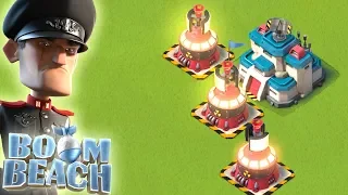 DEFENDING Hammerman with 3 MAX Microwavers in Boom Beach!