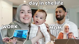 Adam turns 6 MONTHS! Balancing mom life + work | Day in the life