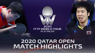 Liang Jingkun vs Jun Mizutani | 2020 ITTF Qatar Open Highlights (R16)