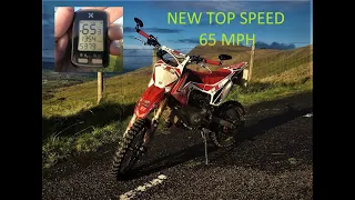 How to make your pit bike faster in less than 10 minutes (Hits 65mph) INSANE