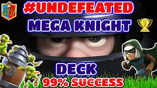 #UNDEFEATED MEGA KNIGHT DECK TO PUSH TROPHIES in Clash Royale!! 🏆