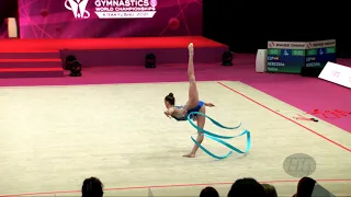 BEREZINA Polina (ESP) - 2021 Rhythmic Worlds, Kitakyushu (JPN) - Qualifications Ribbon