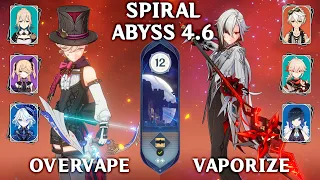 NEW SPIRAL ABYSS 4.6 Lyney Overvape & Arlecchino Vaporize. Genshin Impact 4.6