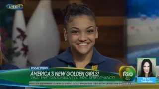 Simone Biles & Aly Raisman w/ Final Five on Today Show | LIVE 8 12 16