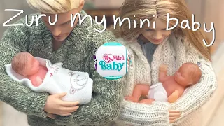 Barbie - Zuru my mini baby 5 surprise ball Unboxing Barbie doll Aesthetic Ken & Barbie Role play