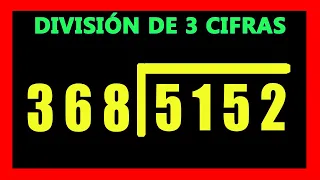 ✅👉 Divisiones de 3 cifras afuera y 4 adentro