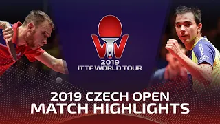 Hugo Calderano vs Alexander Shibaev | 2019 ITTF Czech Open Highlights (1/4)