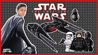 Kid Review - LEGO Star Wars Kylo Ren's TIE Fighter #75179 Speed Build & Demo