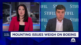 Boeing stock has a 'built-in-risk premium' following string of issues: Stifel's Bert Subin