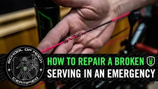 HOW TO REPAIR A BROKEN STRING SERVING IN AN EMERGENCY