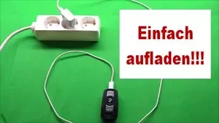 BMW Schlüssel aufladen , laden wenn der Akku leer ist (just charge)