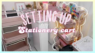 desk makeover + setting up my stationery cart / art cart + organize with me (philippines) part 1 🦋