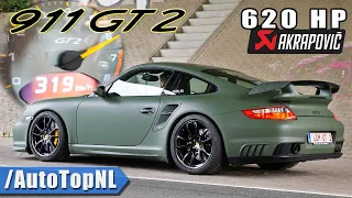 PORSCHE 911 997 GT2 620HP | AKRAPOVIC & 319KM/H ACCELERATION by AutoTopNL