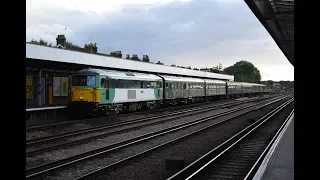 Southern 73202 hauling British Railways 1001 through Tonbridge