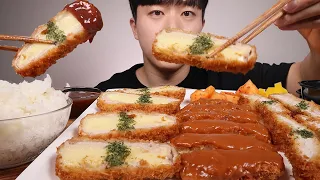 ASMR MUKBANG Cheese Pork cutletㆍSpicy Pork cutlet Eating Show