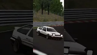 Toyota AE86 Trueno drifting - Nordschleife - Assetto Corsa #shorts #car #japan #jdm #assettocorsa