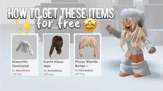 How to get Karlie Kloss Hair, Messy Blonde Bangs & Oversized Sweater on Roblox✨[event closed‼️]