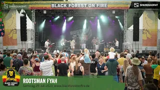 Rootsman Fyah beim Black Forest on Fire Reggae Festival 2023 in Berghaupten