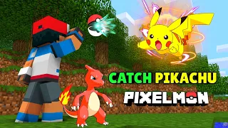 finally i catch PIKACHU 😱 in Pixelmon episode 8 in hindi