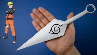 How to Make a Paper KUNAI (Naruto) - Origami Weapons