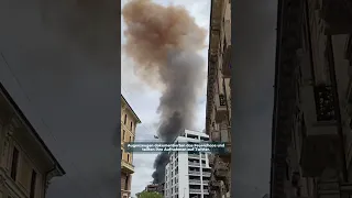 Explosionen in Innestadt von Mailand: Rauchwolke über Stadt