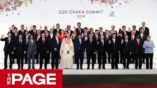 G20大阪サミット開幕　各国首脳が集合写真（2019年6月28日）