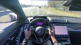 2022 Mercedes Benz S500 4Matic POV Test Drive