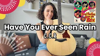 Have You Ever Seen The Rain - C.C.R [Beginner Guitar Lesson Tutorial] chords + strumming + lyrics