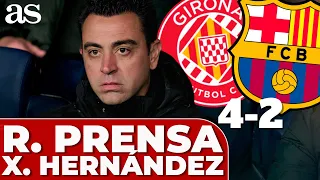 XAVI HERNÁNDEZ, RUEDA PRENSA tras PERDER LIGA con el Real Madrid hoy | Girona 4 Barcelona 2