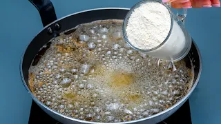 Just pour the flour into the butter! You will never buy puff pastry again!