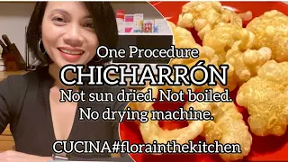 Chicharon / Pork rind cracklings. Ep1. One procedure (Pig’s trotter skin) Not boiled, not sun dried.