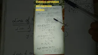 Correlation and regression analysis