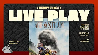 Age of Steam - Ukraine - 4p Teaching, Play-through, & Round table by Heavy Cardboard