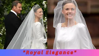 "Windswept Elegance: Olivia Henson's Royal Wedding in the Heirloom Tiara!"