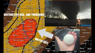 4/19/2023 Brief Iowa Tornado & Large Hail Live Stream