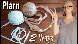 How To Make Single Ply & Double Ply Plastic Yarn From Bags