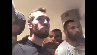 Leicester City players reaction at Jamie Vardy's house