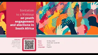 Webinar on youth engagement in elections in South Africa