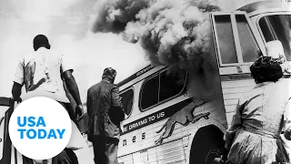 White supremacists burned down a Freedom Riders bus in 1961 | USA TODAY