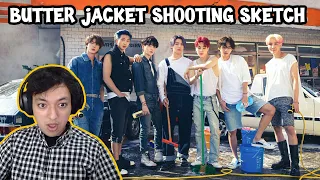 A Very 'HOT' Photoshoot - BTS ‘Butter’ Jacket Shooting Sketch Reaction