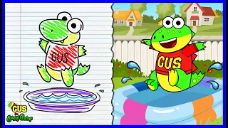 Draw My Life with Gus the Gummy Gator! Learn about Good Habits and Pretend Play Stories!
