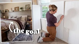 This shiplap wall is *completely* removable ✨ Renter-friendly DIY accent wall