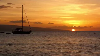 [10 Hours] Sailboat at Sunset on Hawaii - Video & Audio [1080HD] SlowTV