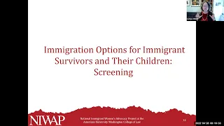 Middlesex NJ Pt 2: Legal Rights of Immigrant Survivors: Relief and Public Benefits (April 28, 2022)