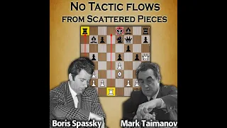 No Tactic flows from scattered pieces | Spassky vs Taimanov 1955